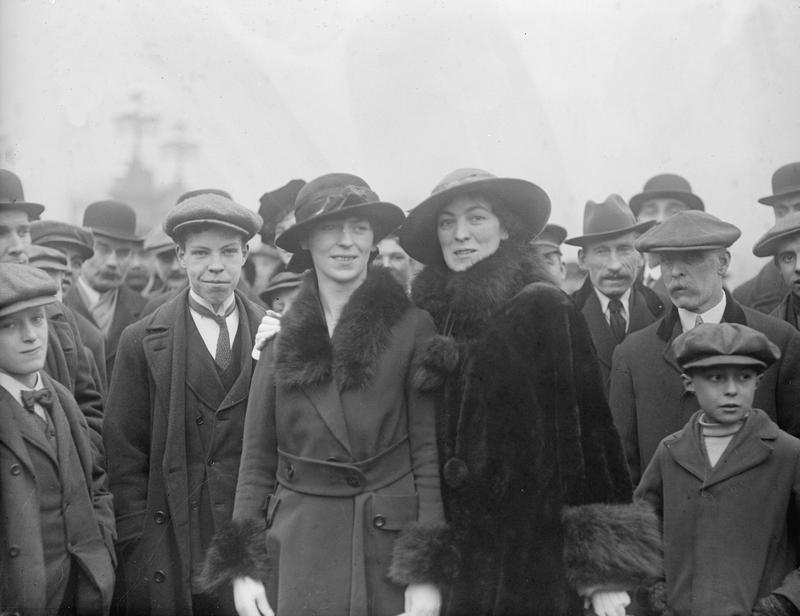 24th February 1917: Miss Louisa Nolan attends an investiture ceremony to receive a Military Medal for her actions during the Dublin Easter Rising of 1916. 