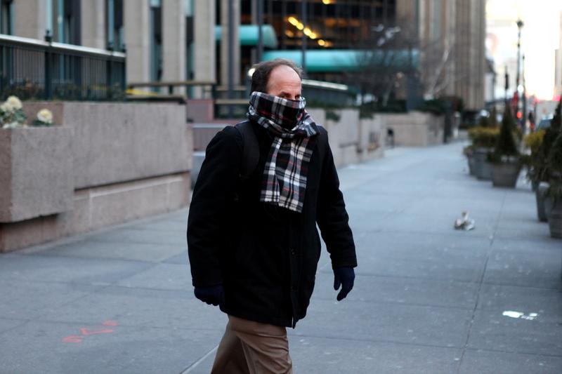 New Yorkers bundled up as a polar vortex descended on the city creating frigid temperatures.