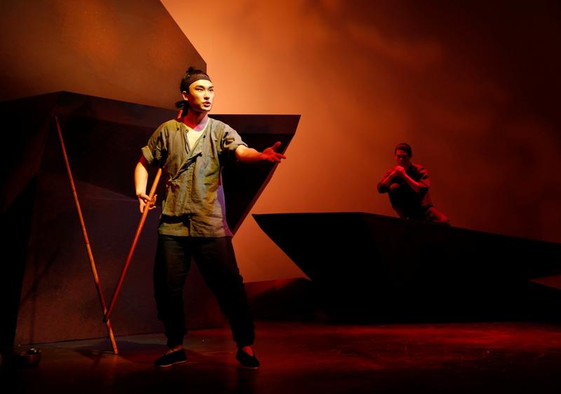 Signature Theater presents David Henry Hwang's "The Dance and the Railroad," directed by May Adrales. Pictured Yuekun Wu and Ruy Iskandar