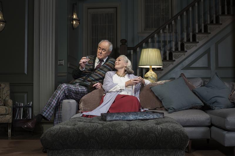 John Lithgow and Glenn Close in Edward Albee's 'A Delicate Balance' at the John Golden Theatre. 