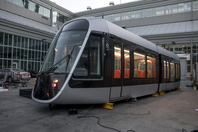 The advocacy group "Friends of the BQX" unveiled a model of the new streetcar.