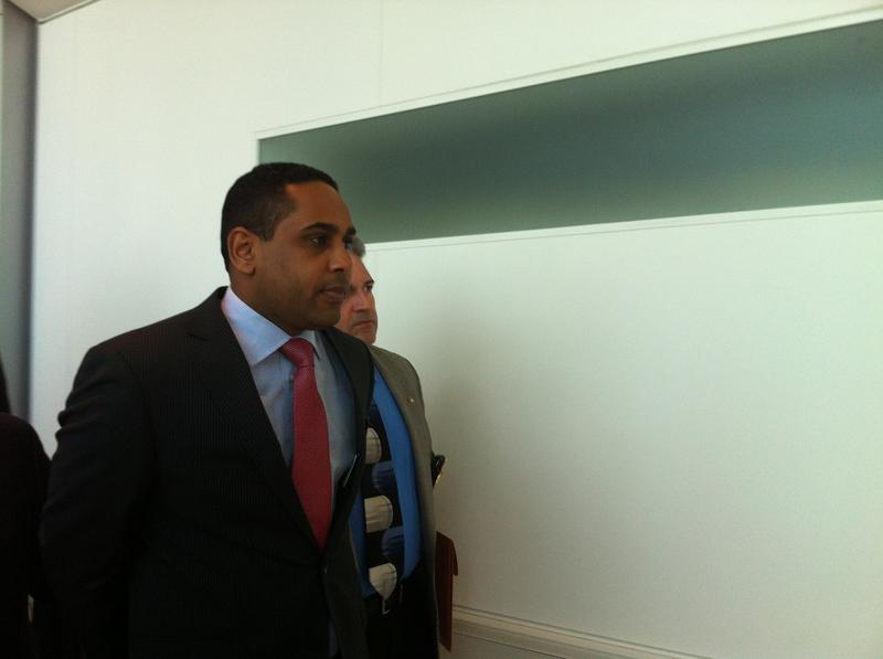 Nelson Castro, a former state assemblyman for the Bronx, is led in handcuffs to his April 10, 2013 arraignment in Bronx County Supreme Court on three-year-old perjury charges.