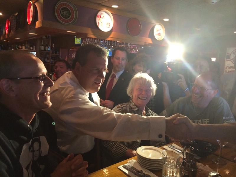 Chris Christie on the campaign trail in Manchester, NH