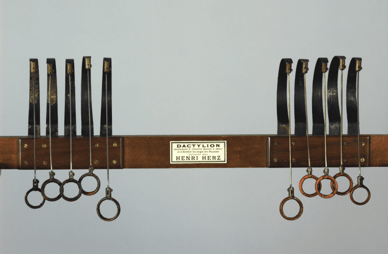 The Dactylion, a finger strengthening device from 1836.