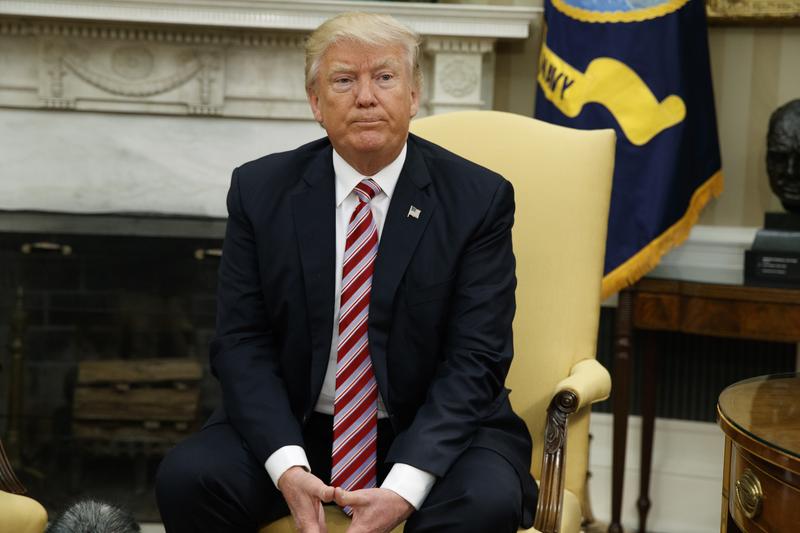 President Trump during a meeting with Henry Kissinger on May 10, 2017.