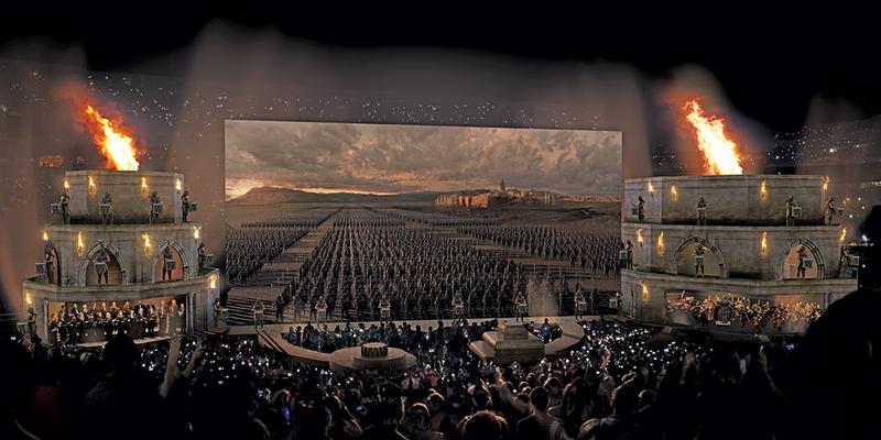 Game of Thrones immersive concert experience 3D demonstration.
