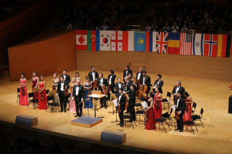 The iPalpiti chamber orchestra at the Walt Disney Concert Hall.
