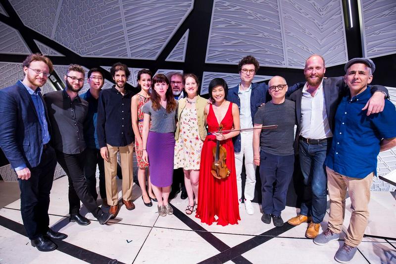 Jennifer Koh with Shared Madness composers at National Sawdust on May 31, 2016
