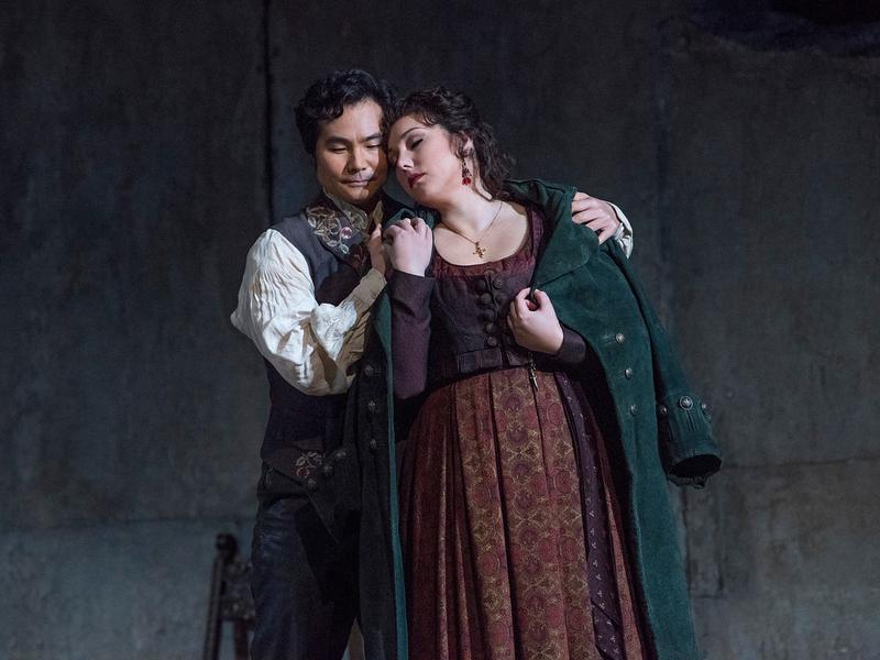 Yonghoon Lee as Manrico and Jennifer Rowley as Leonora in Verdi's "Il Trovatore."
