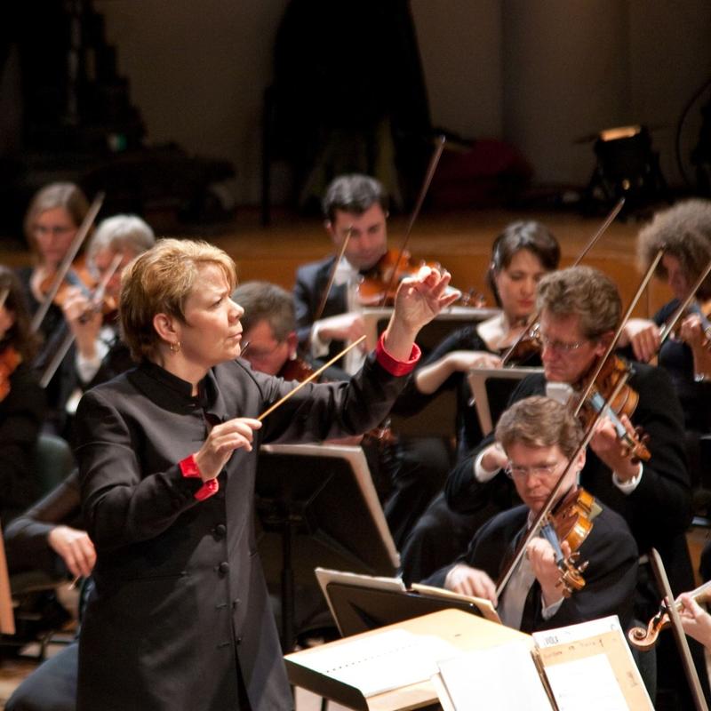 Marin Alsop is the music director of both the Baltimore Symphony Orchestra and the São Paulo Symphony Orchestra.