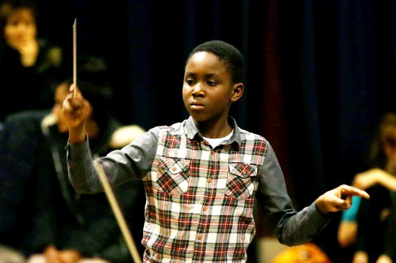 Matthew Smith, 11, is set to conduct 'Die Fledermaus' in April.