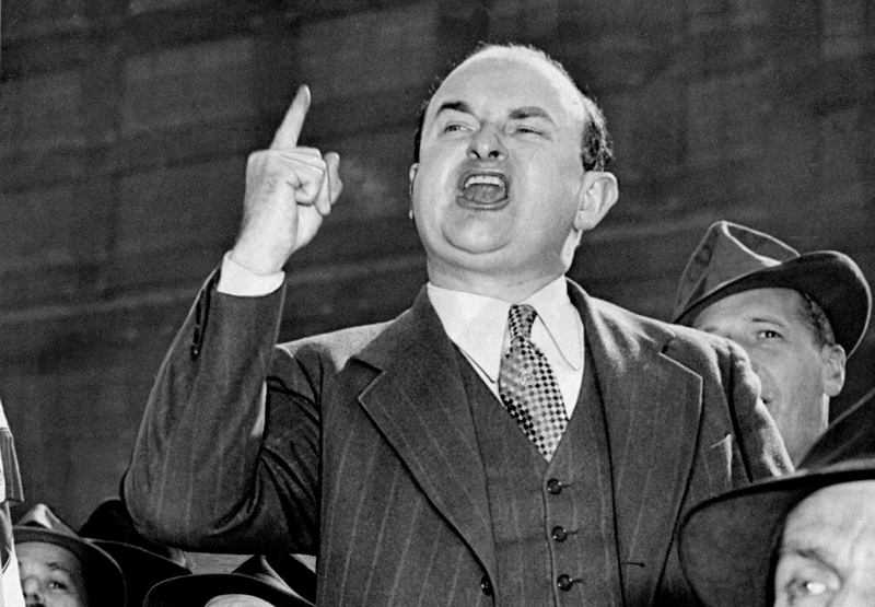 Mike Quill, former president of the Transit Workers Union, led the longest service strike in New York history in 1966.