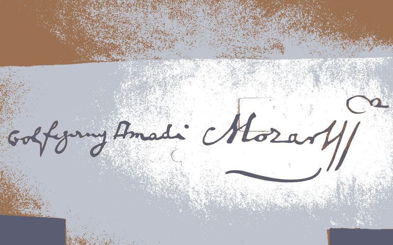 Signature of Wolfgang Amadeus Mozart