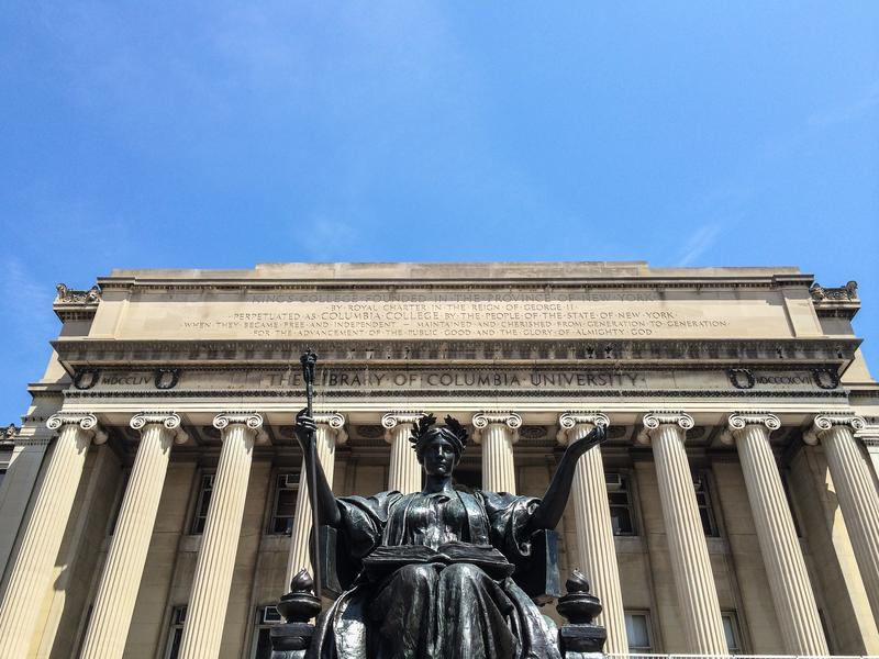 Columbia University campus library.