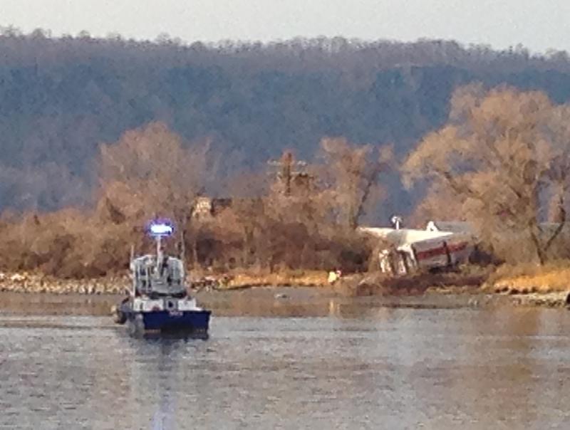 Derailed Metro-North train cars came just feet from Spuyten Duyvil creek.  