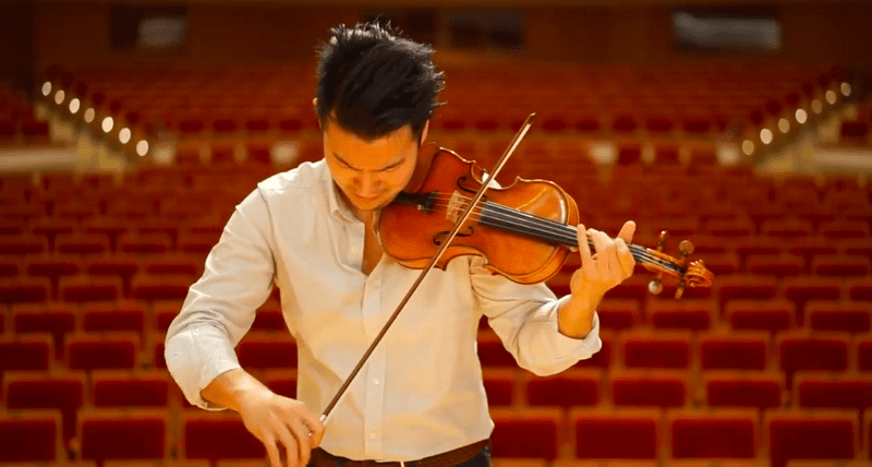 Ray Chen plays the sarabande from Bach's Partita No. 2 in D minor.