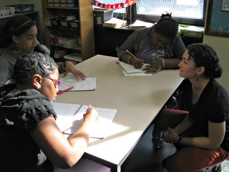 A math teacher prepared her students for state tests.