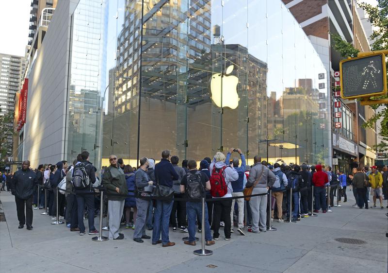 Many waited hours last October outside Apple stores for the new iPhone 6 to go on sale. 