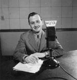WQXR announcer Philip Stahl in May, 1942.
