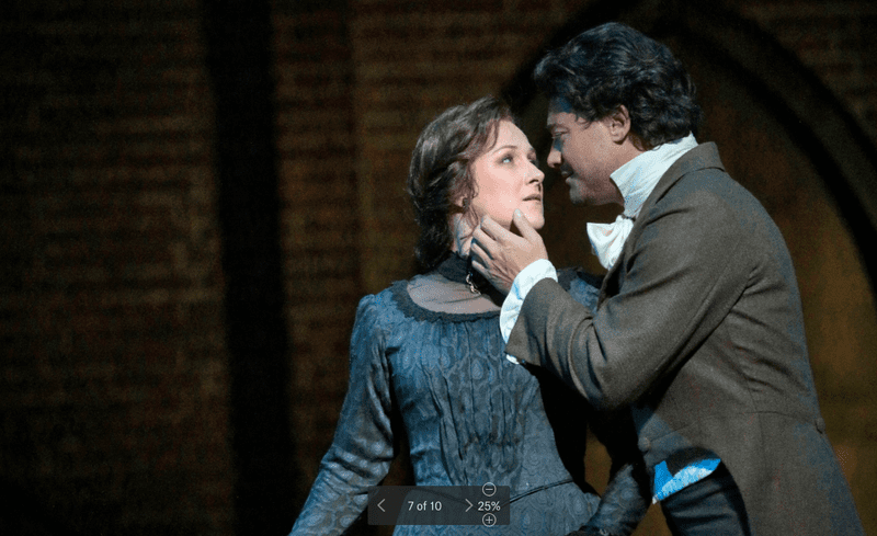 Diana Damrau as Olympia and Vittorio Grigolo as the title character in Offenbach's "Tales of Hoffman"