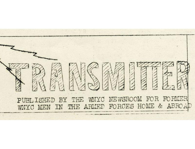 Masthead of the WNYC Transmitter.