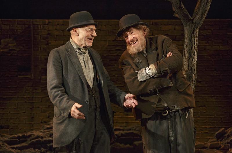 Patrick Stewart and Ian McKellen in 'Waiting for Godot.'