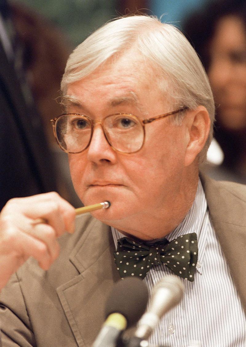 New York Senator Daniel Patrick Moynihan is seen on Capitol Hill in Washington, D.C., July 2, 1994.