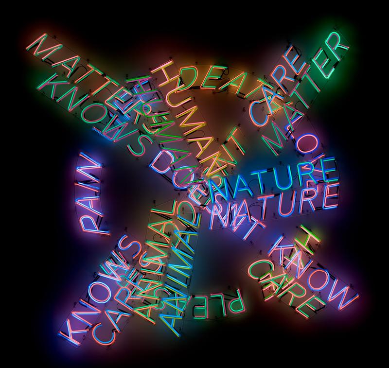 Work by Bruce Nauman, including this piece from 1983, are now on view at MoMA.