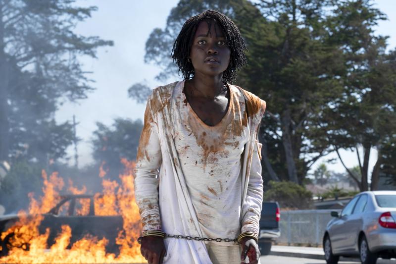 This image released by Universal Pictures shows Lupita Nyong'o in a scene from "Us," written, produced and directed by Jordan Peele. 