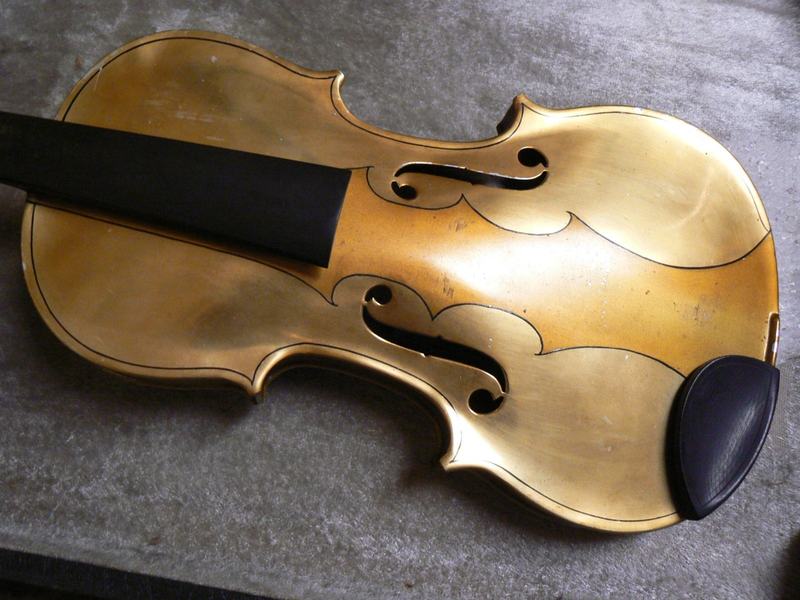 An Aluminum Violin. Like a violin, but not. Ya know?