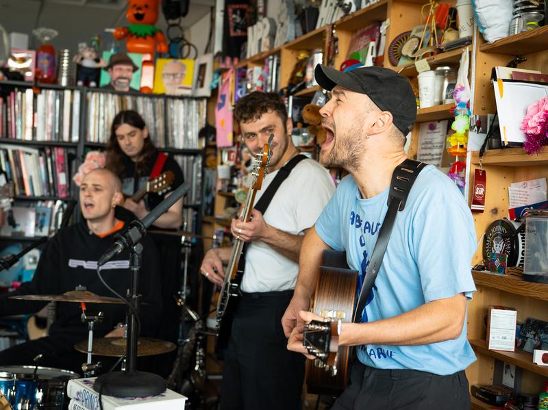 caroline performs a Tiny Desk concert at NPR Music in Washington, D.C.
