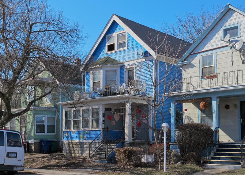 Pictured is the home Mike Puma bought for $1 in Buffalo, before repairs began. (Mike Puma)