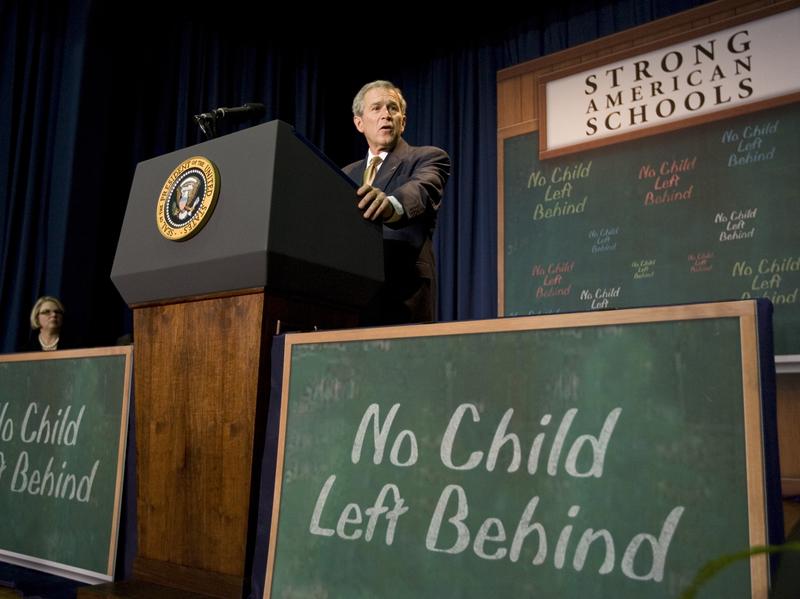 In 2008, President George W. Bush addressed his No Child Left Behind act. Congress now appears ready to overhaul the law, which is the nation's most important federal education act.