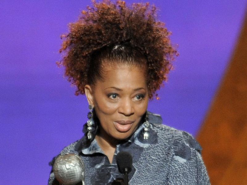 Terry McMillan accepts the award for outstanding literary work, fiction, for <em>Getting to Happy</em> at the 42nd NAACP Image Awards in 2011 in Los Angeles.