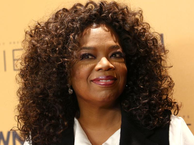Oprah Winfrey attends the premiere of the Oprah Winfrey Network's documentary series, <em>Belief</em>, at The Times Center in New York.