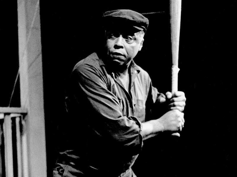 James Earl Jones stars in August Wilson's <em>Fences</em> in 1985. <em>Fences</em> is one of several plays Wilson premiered at the Yale Repertory Theatre.