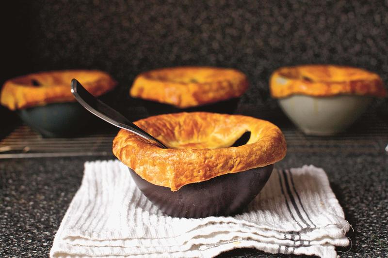 Pancetta, White Bean, and Swiss Chard Pot Pies, from The Smitten Kitchen Cookbook, by Deb Perelman