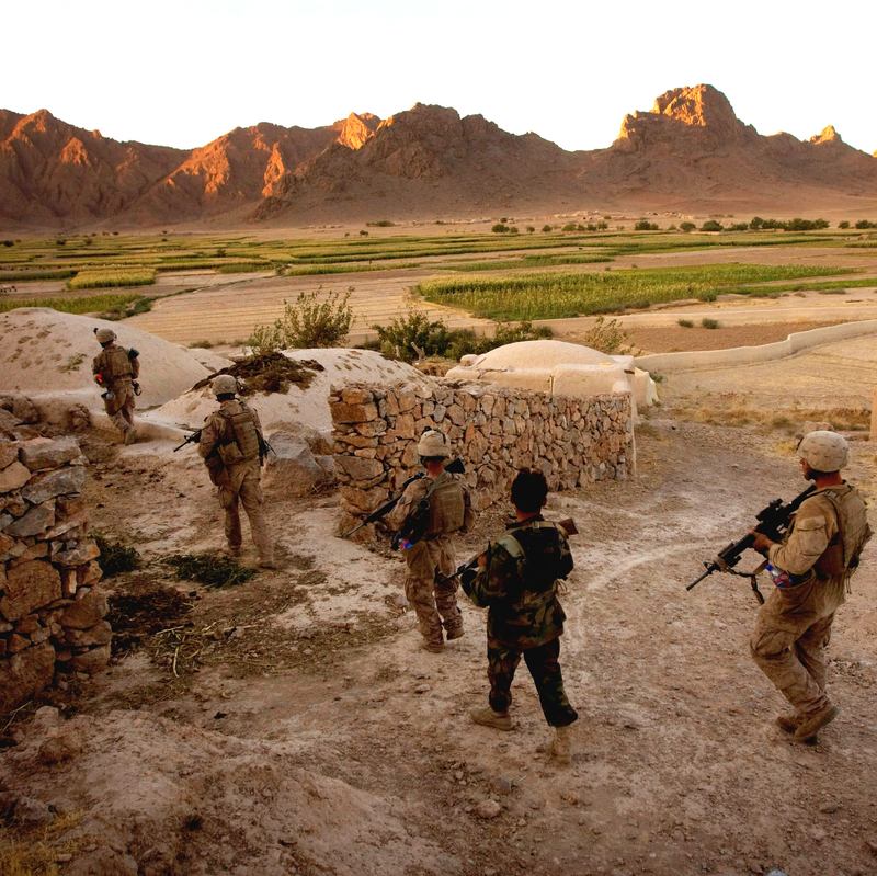 US Marines in Afghanistan
