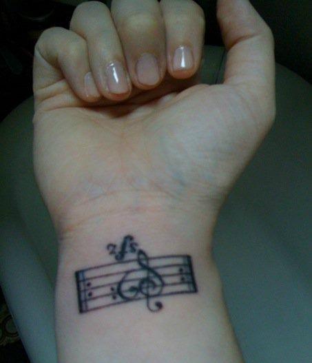 Tattoo uploaded by Andy • lovely music mini tattoo • Tattoodo