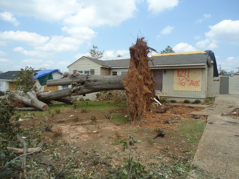 Tornado damage in Tuscaloosa, Alabama, May 9, 2011