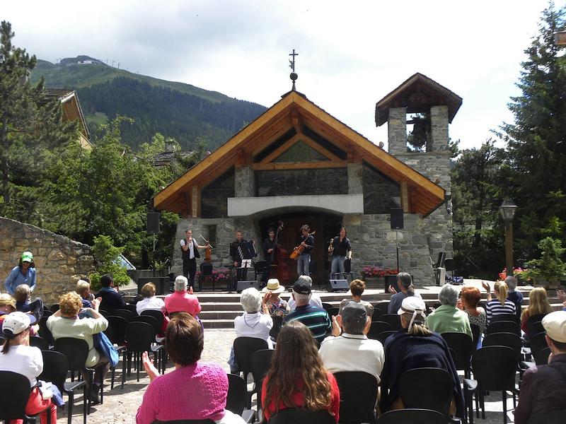 An outdoor concert at the Verbier Festival 2012 in Switzerland