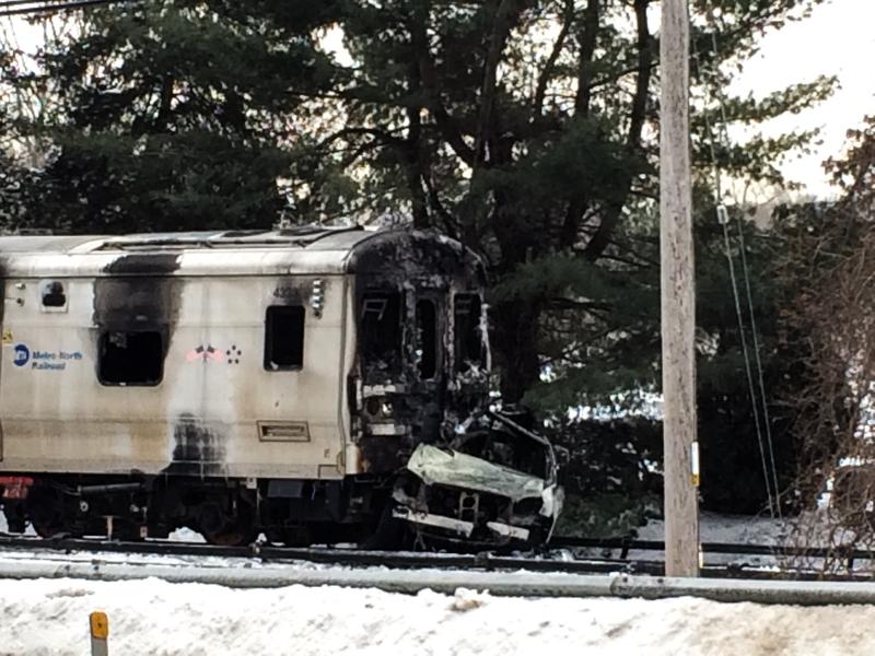 MetroNorth train that struck a car killing the driver and 5 people on the train.