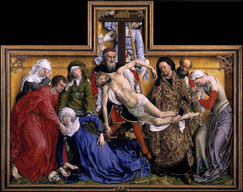 'The Deposition of Christ from the Cross' by Rogier van der Weyden is on view at the Prado.