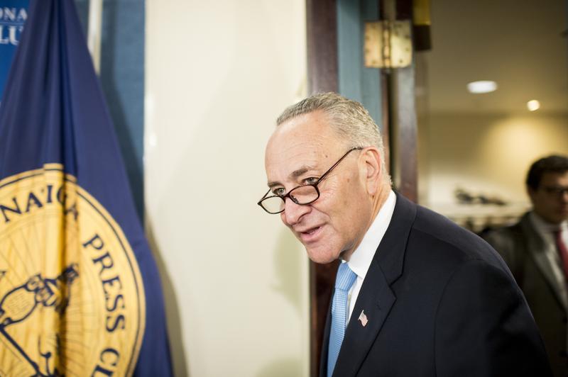 Sen. Charles Schumer at the National Press Club on Nov. 25. 