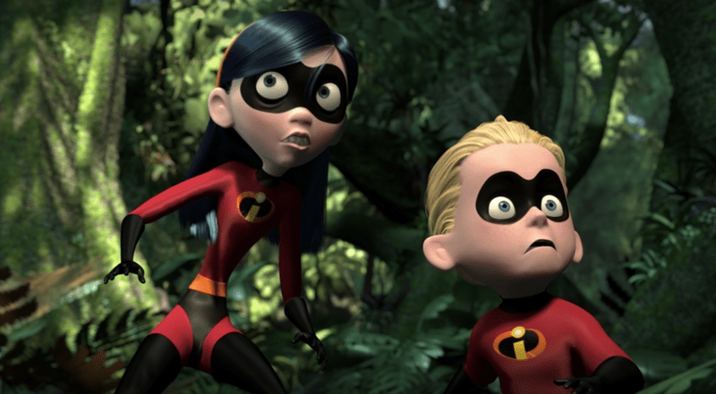 the incredibles violet and dash fight