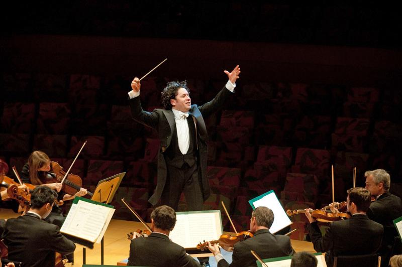 Gustavo Dudamel conducting the LA Philharmonic