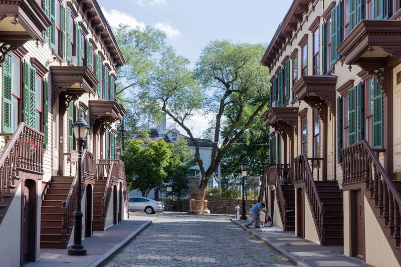 Sylvan Terrace, Albert Robinson Jr., 1833, Jumel Terrace Historic District, designated 1970