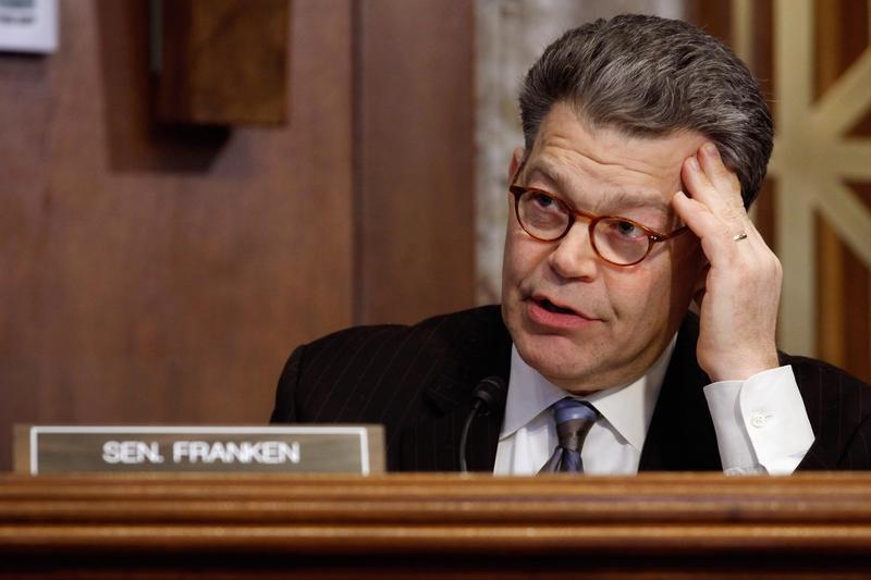 Senate Energy and Natural Resources Committee member Sen. Al Franken questions witnesses during a hearing about the recent events at the Fukushima Daiichi reactor complex March 29, 2011.