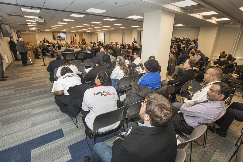 The board room at MTA headquarters, 2 Broadway 