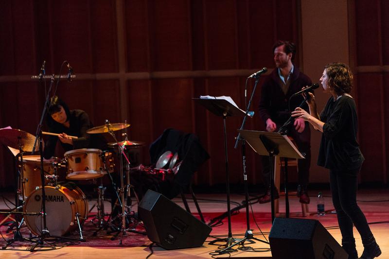 Mirah Yom Tov Zeitlyn and Susie Ibarra perform at the Ecstatic Music Festival March 1, 2014